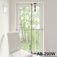 Sicherungsstange 160 - 290 cm (weiß) AB-290W Die