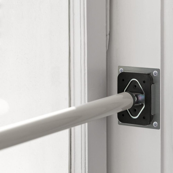 Ankerplatte für Fenstersicherung (Edelstahl) gebürstet